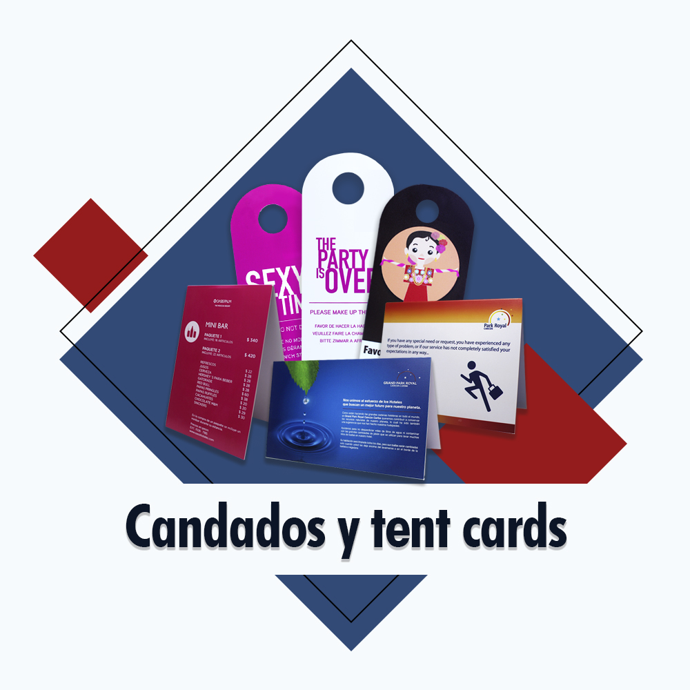 Candados y tent cards